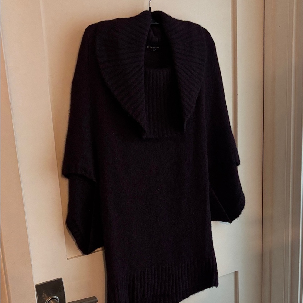 Eileen Fisher Purple Cowl Neck Sweater